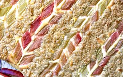 Rhabarberkuchen – mit tollem Muster